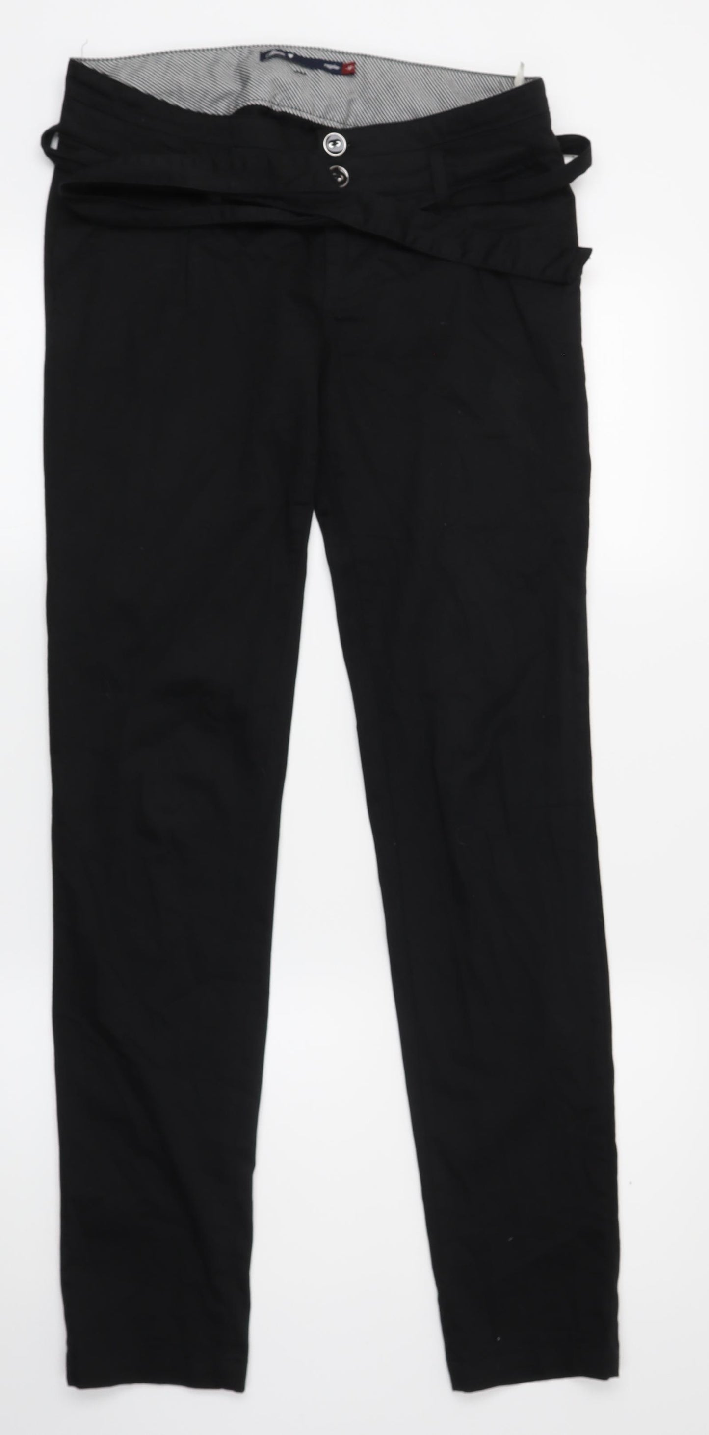 House Womens Black   Chino Trousers Size M L28 in
