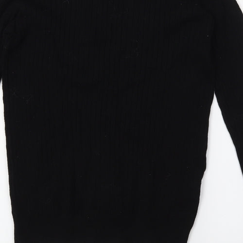 Papaya Womens Black   Basic T-Shirt Size 10