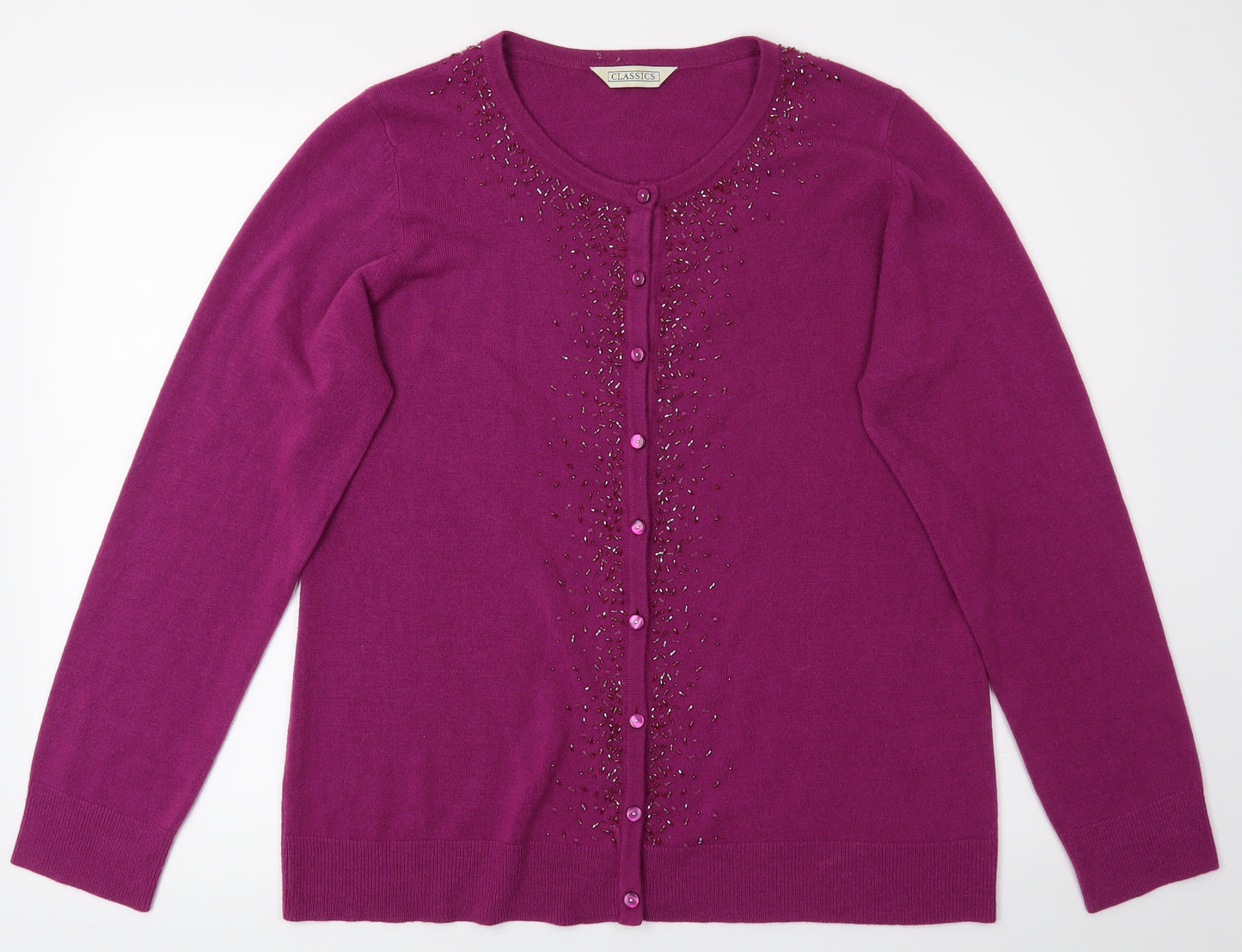 BHS Womens Purple   Basic Button-Up Size 18
