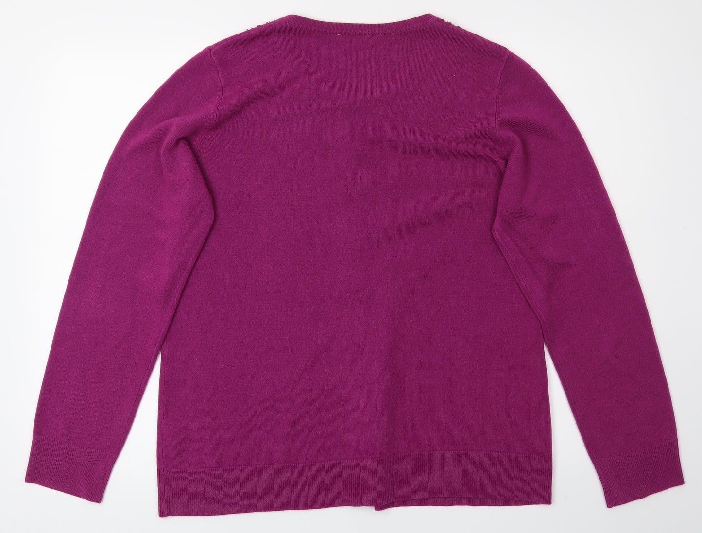 BHS Womens Purple   Basic Button-Up Size 18