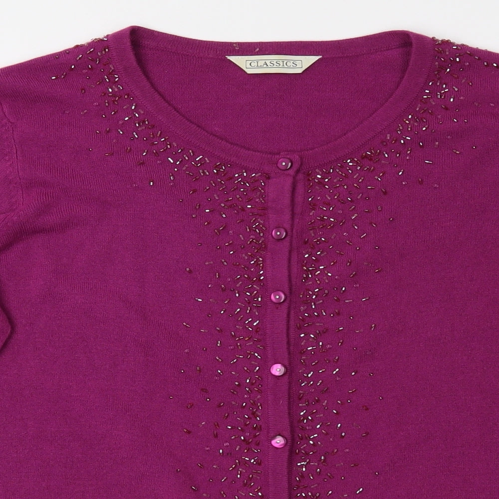 BHS Womens Purple   Basic Button-Up Size 18