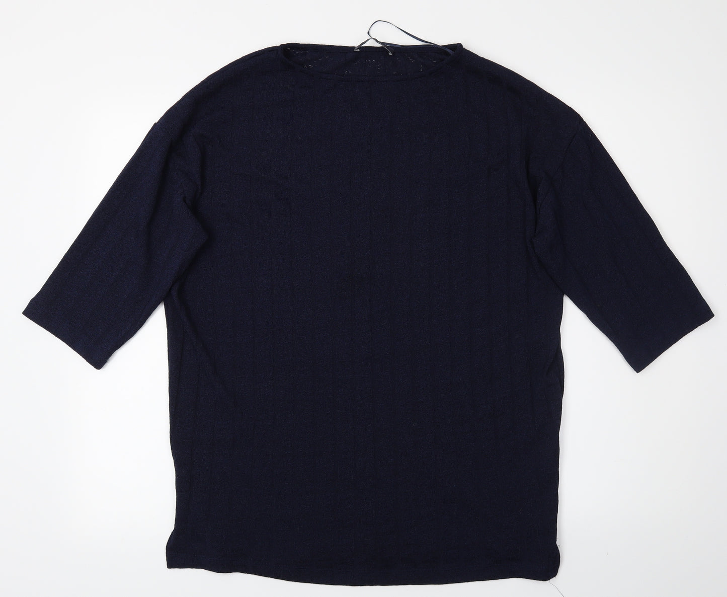 M&S Womens Blue   Basic T-Shirt Size 10