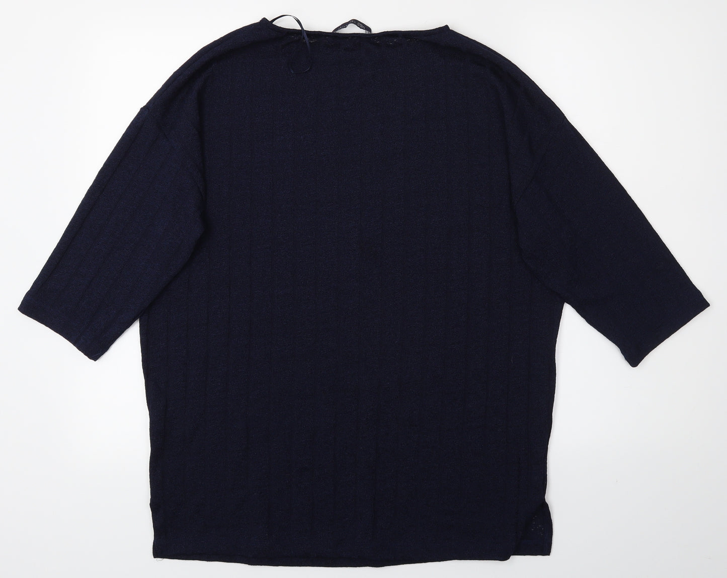 M&S Womens Blue   Basic T-Shirt Size 10