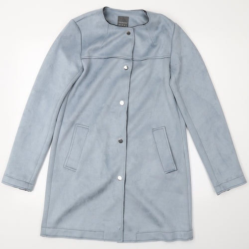 Primark Womens Blue   Overcoat Coat Size 8