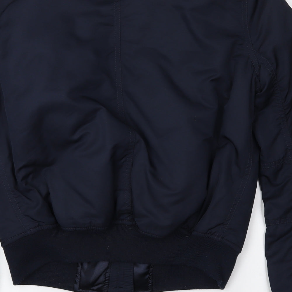 Topshop Womens Blue   Bomber Jacket Jacket Size 8