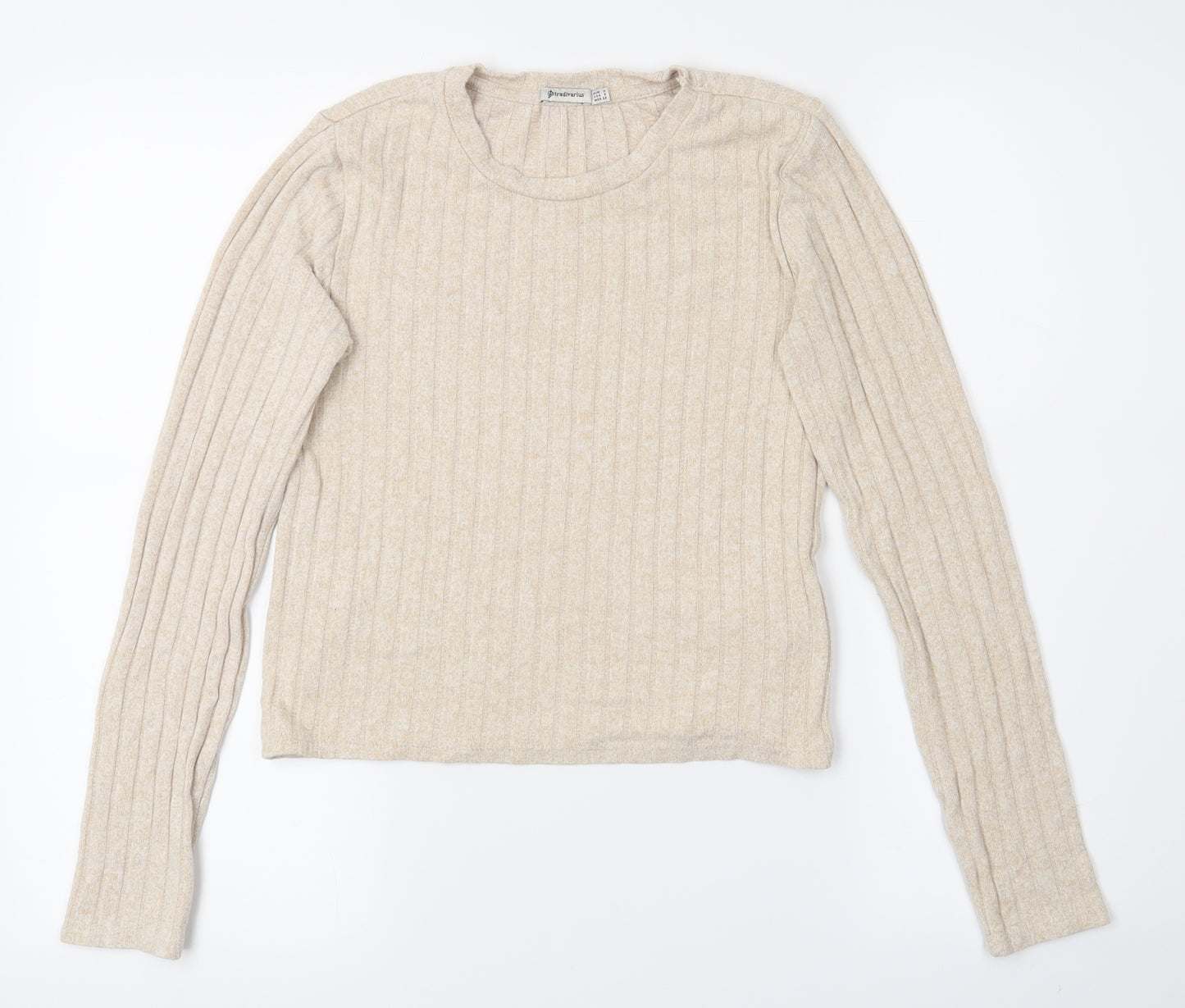 Astradivarius Womens Beige   Pullover Jumper Size S  - Croppede