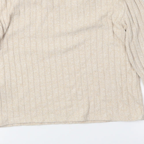 Astradivarius Womens Beige   Pullover Jumper Size S  - Croppede