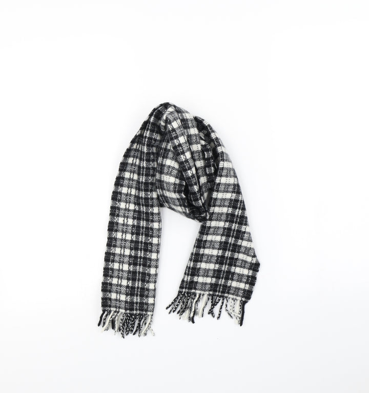 Preworn Womens Black Check   Scarf