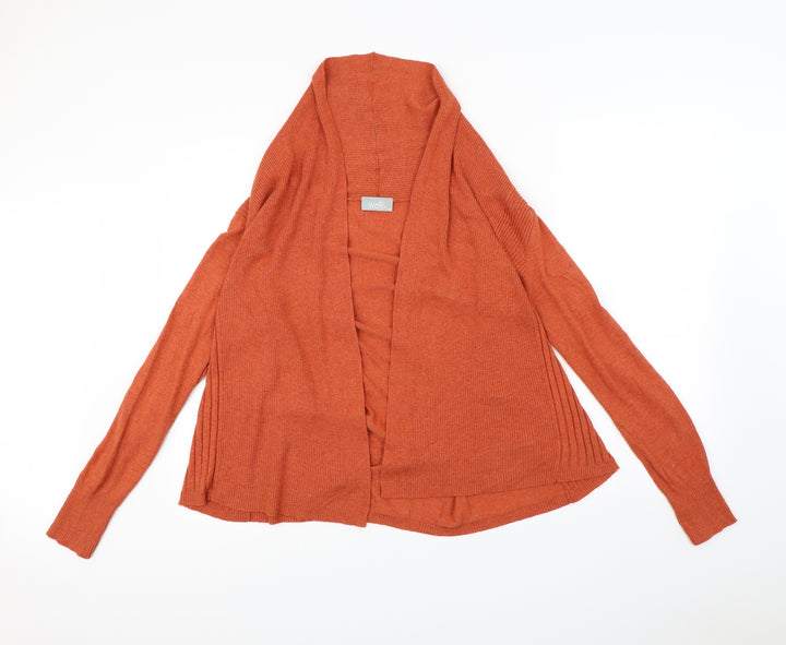 Wallis Womens Orange Cardigan Jumper Size M