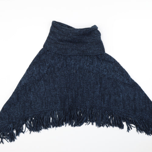 Preworn Womens Blue   Jacket Poncho One Size