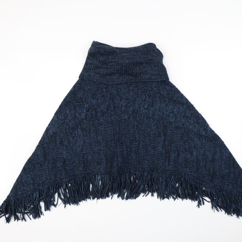 Preworn Womens Blue   Jacket Poncho One Size