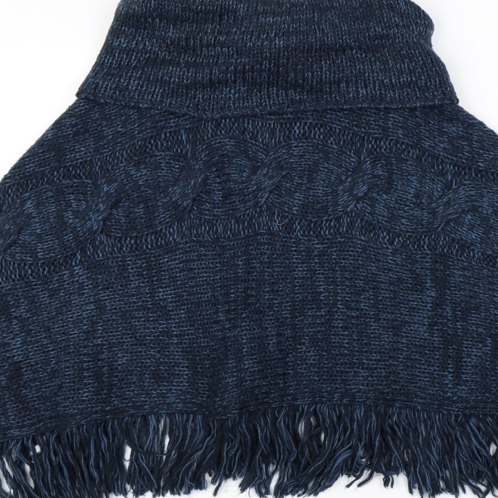 Preworn Womens Blue   Jacket Poncho One Size