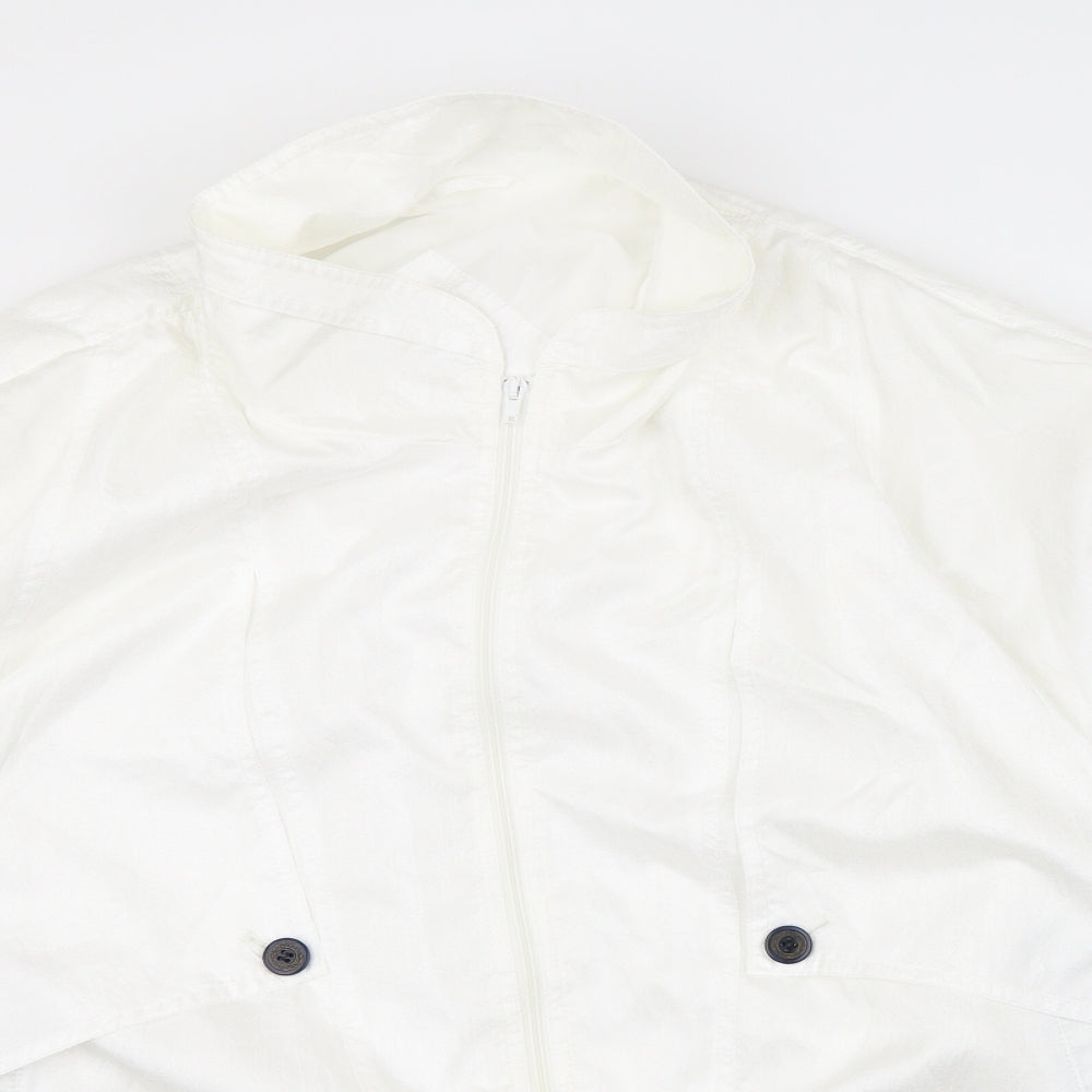 essence Womens White   Jacket Coat Size 24