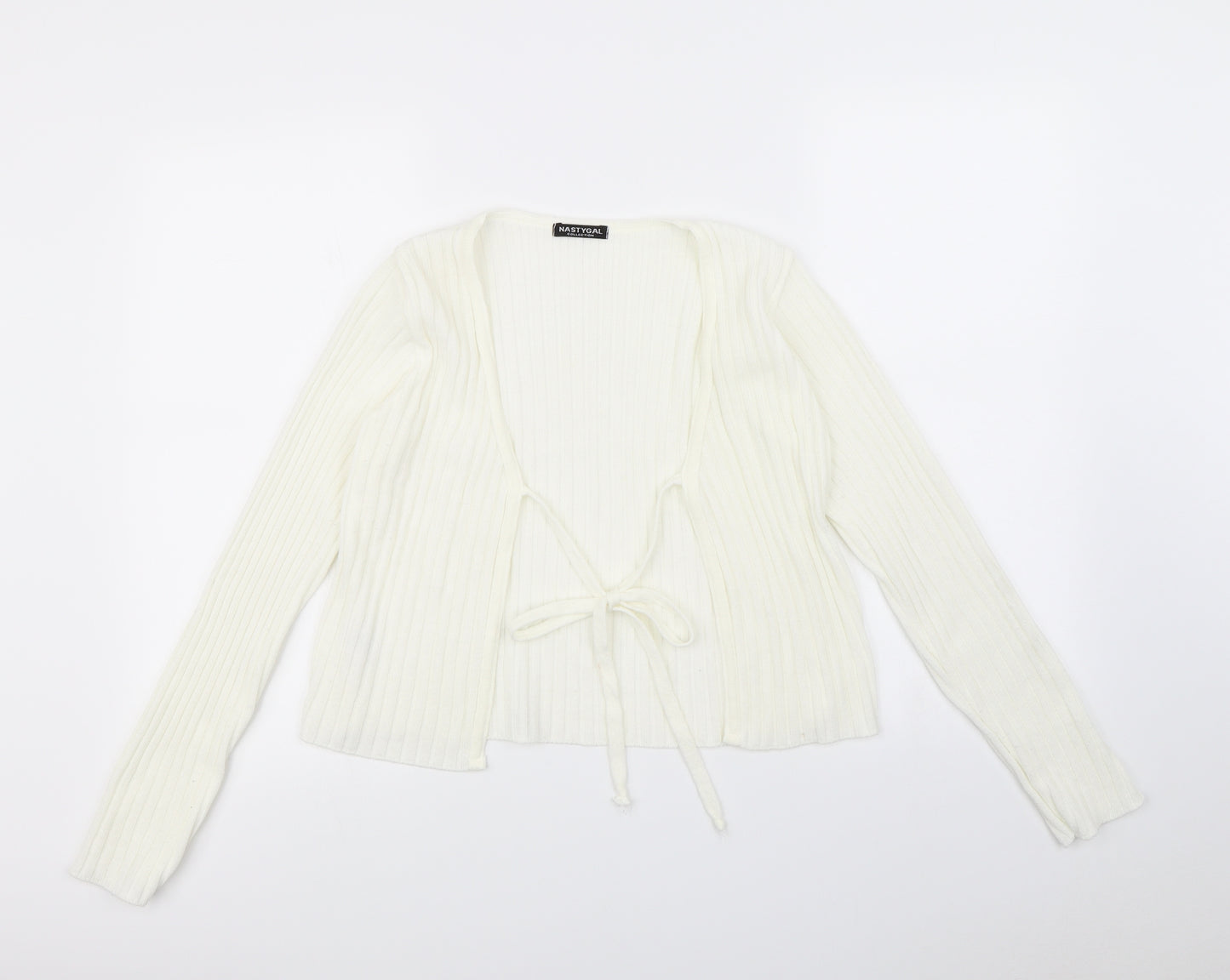 Nasty Gal Womens Ivory   Cardigan Jumper Size 8
