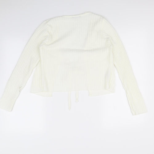 Nasty Gal Womens Ivory   Cardigan Jumper Size 8