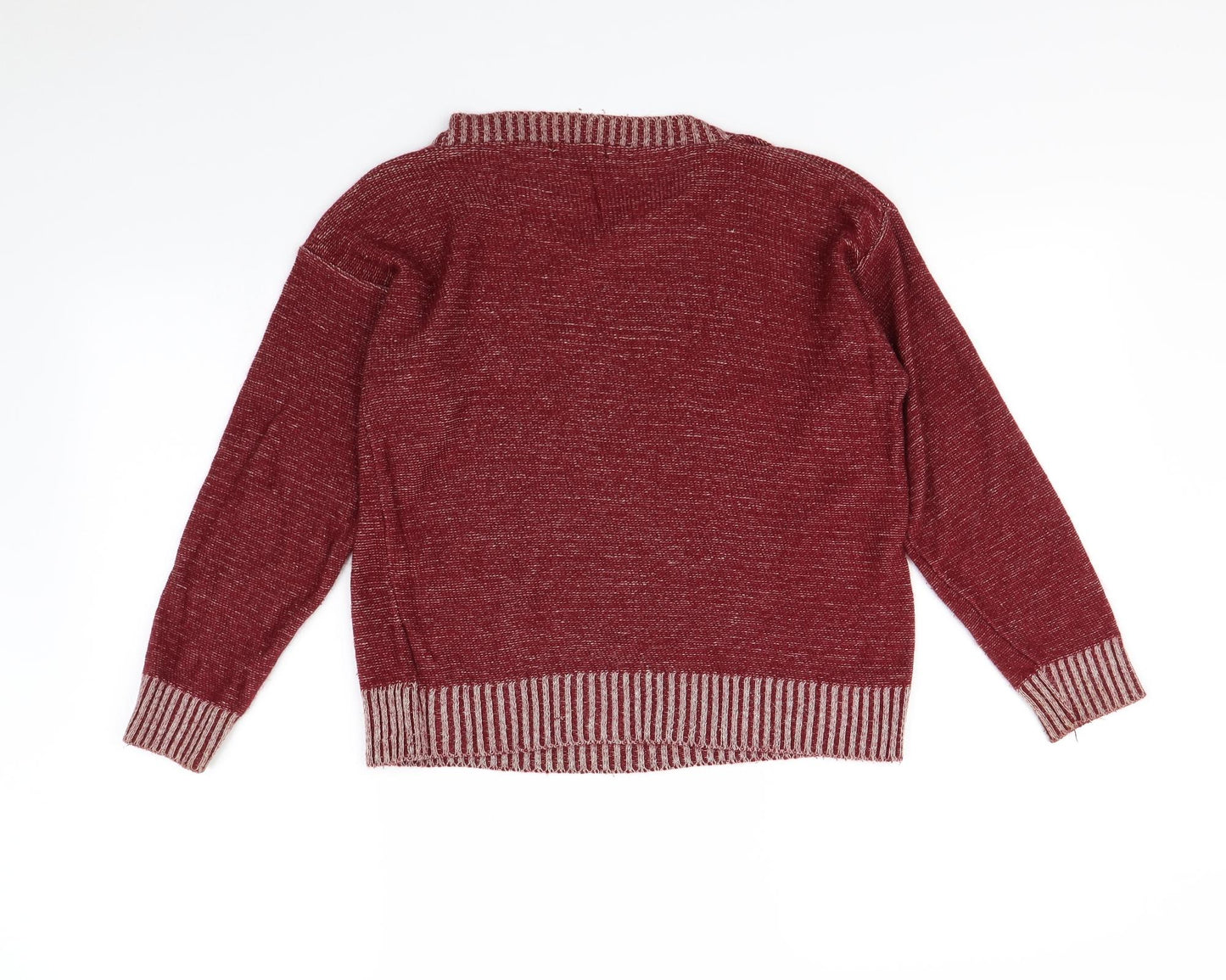 Q10 Womens Red   Pullover Jumper Size S  - Owl