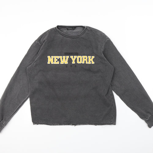 Nasty Gal Womens Grey   Pullover Jumper Size S  - New york