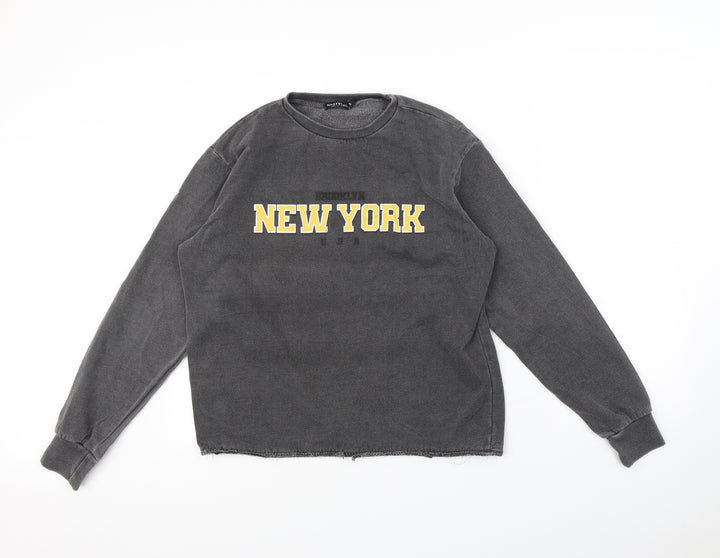 Nasty Gal Womens Grey Pullover Jumper Size S - New york