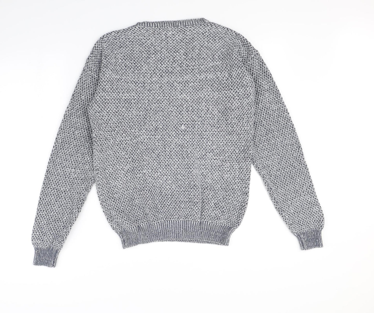 Reiss Womens Grey Herringbone  Pullover Jumper Size L