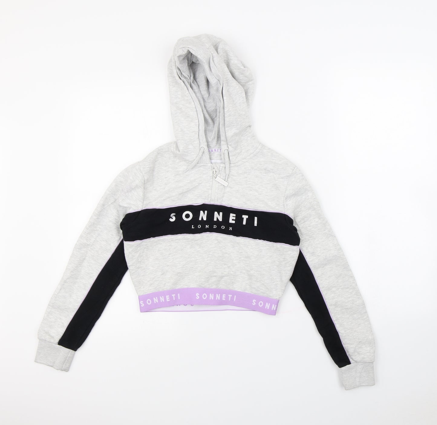 Sonetti Girls Grey   Pullover Hoodie Size 10 Years