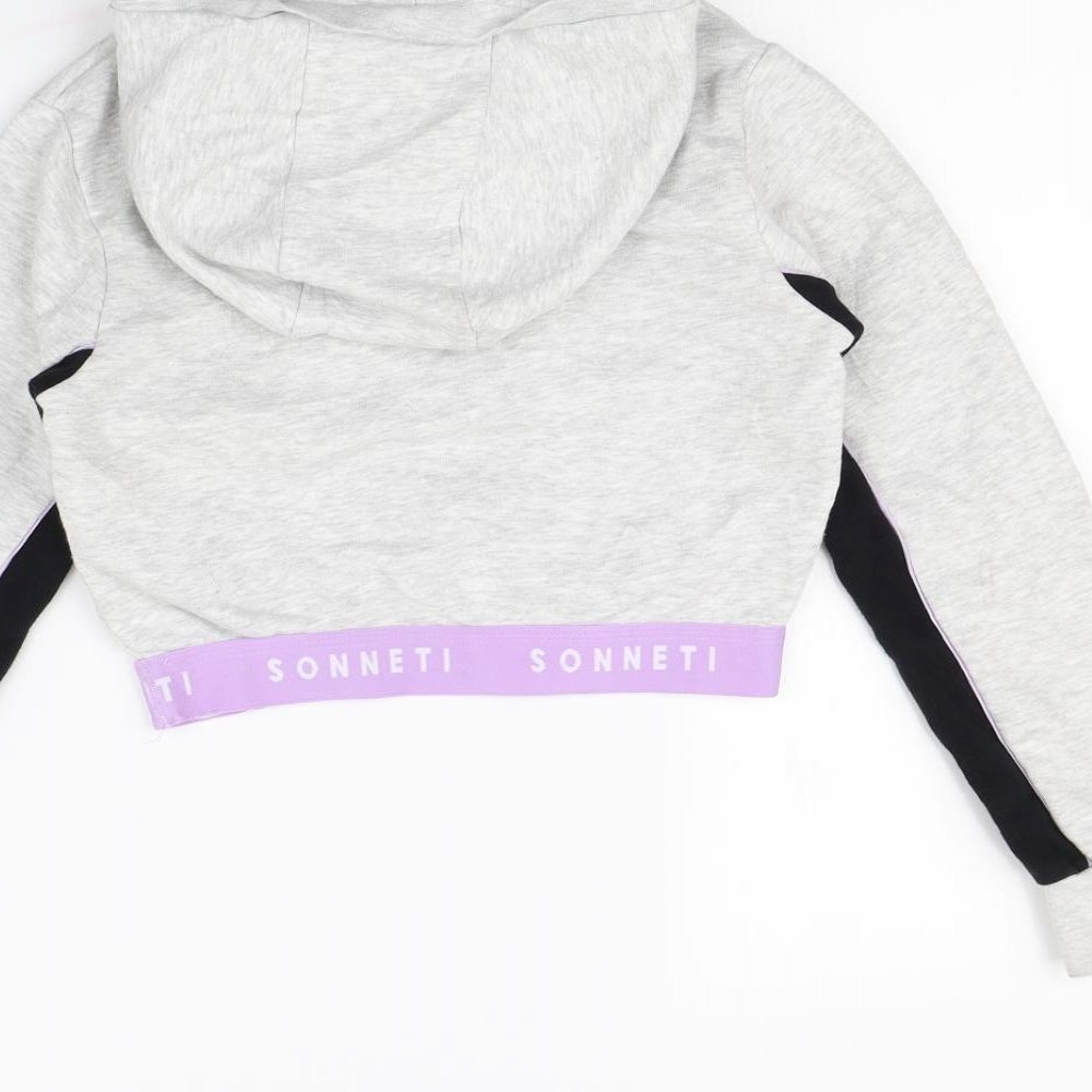 Sonetti Girls Grey   Pullover Hoodie Size 10 Years