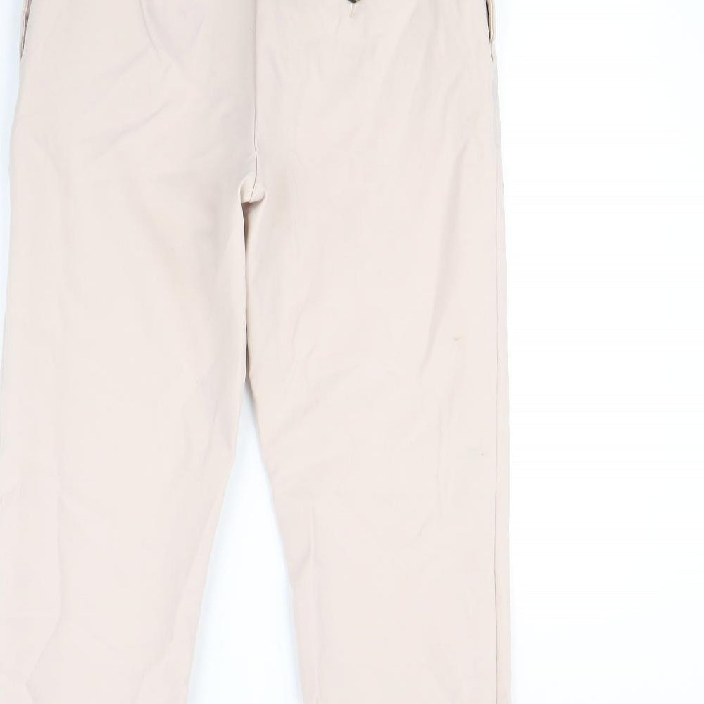 M&s Womens Pink   Dress Pants Trousers Size 8 L28 in