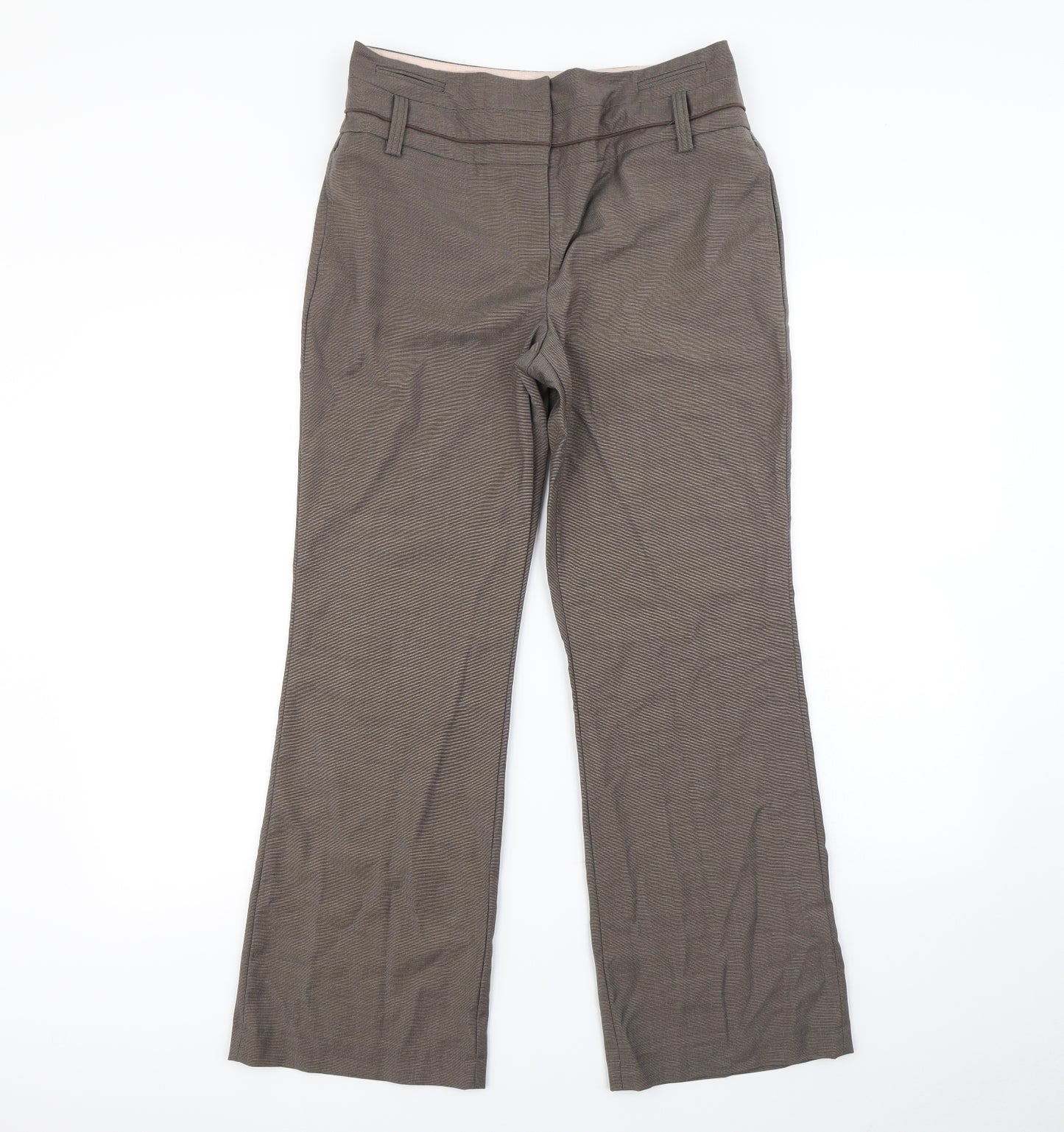 NEXT Womens Brown   Dress Pants Trousers Size 10 L30 in