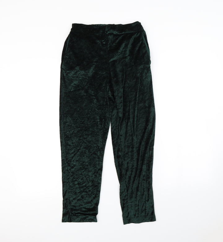 H&M Womens Green Trousers Size 6 L24 in