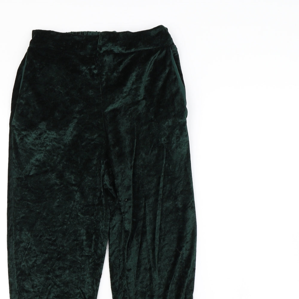 H&M Womens Green   Trousers  Size 6 L24 in