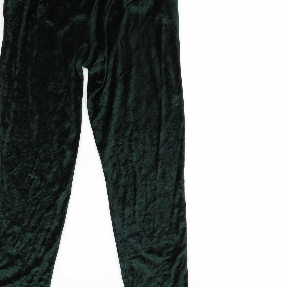 H&M Womens Green   Trousers  Size 6 L24 in