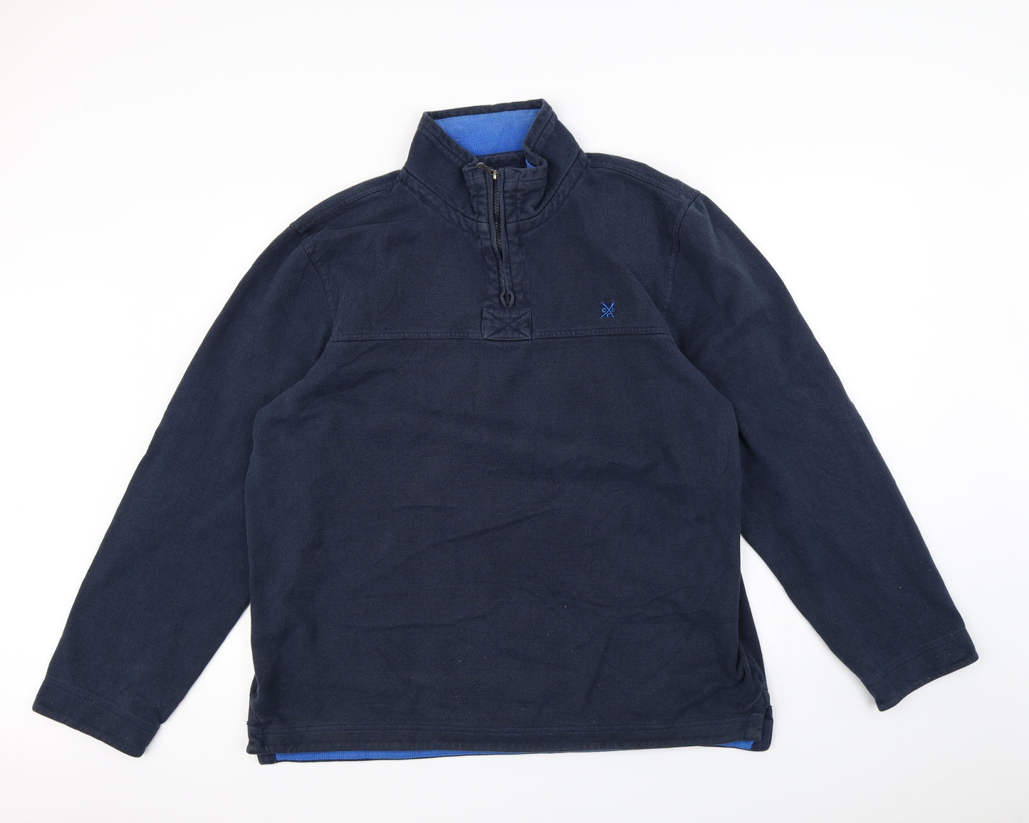 Crew Clothing Mens Blue   Henley Jumper Size 2XL