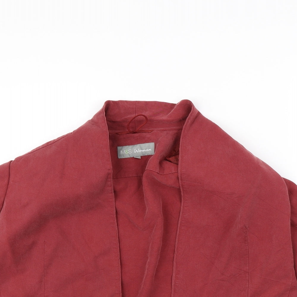 M&s Womens Pink   Jacket  Size 12