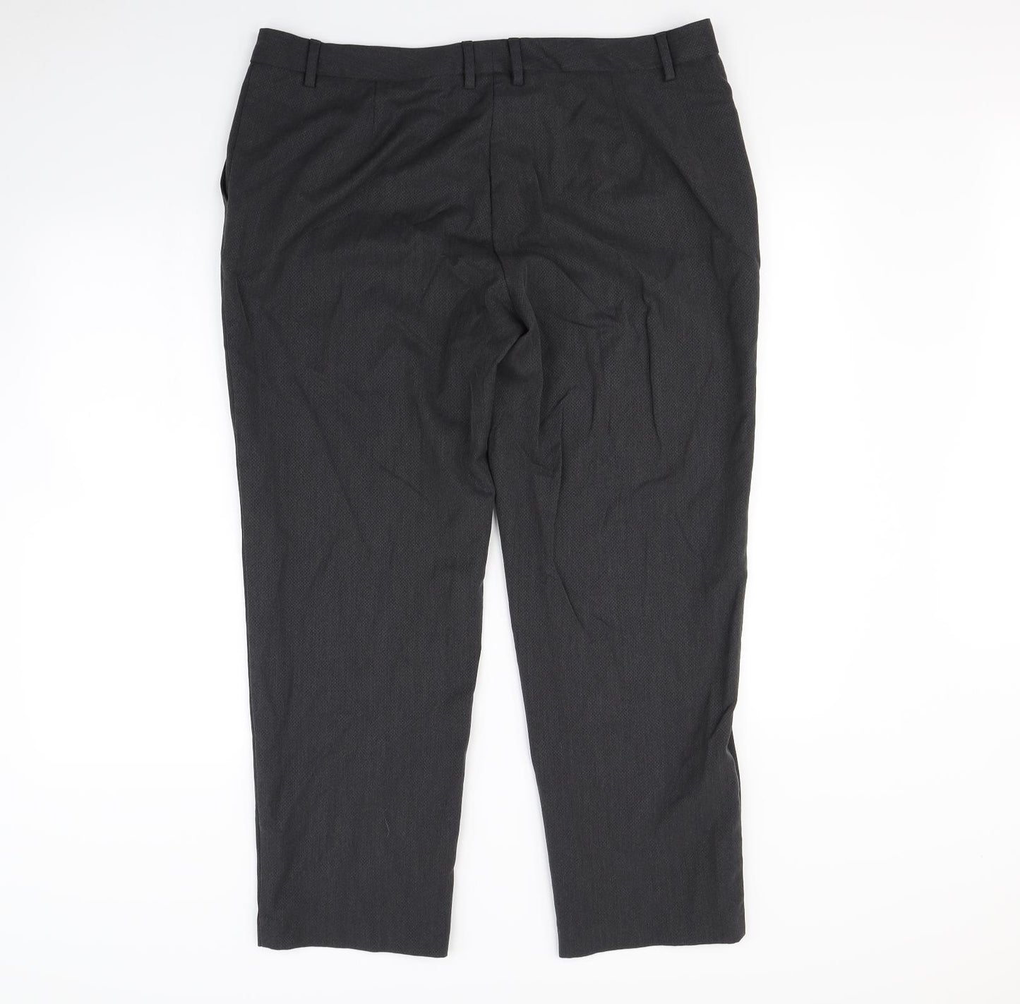 m&S Womens Grey   Dress Pants Trousers Size 18 L30 in