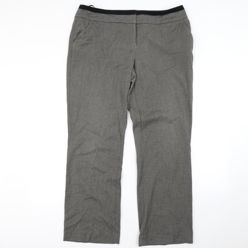 Autonomy Womens Grey   Dress Pants Trousers Size 16 L30 in