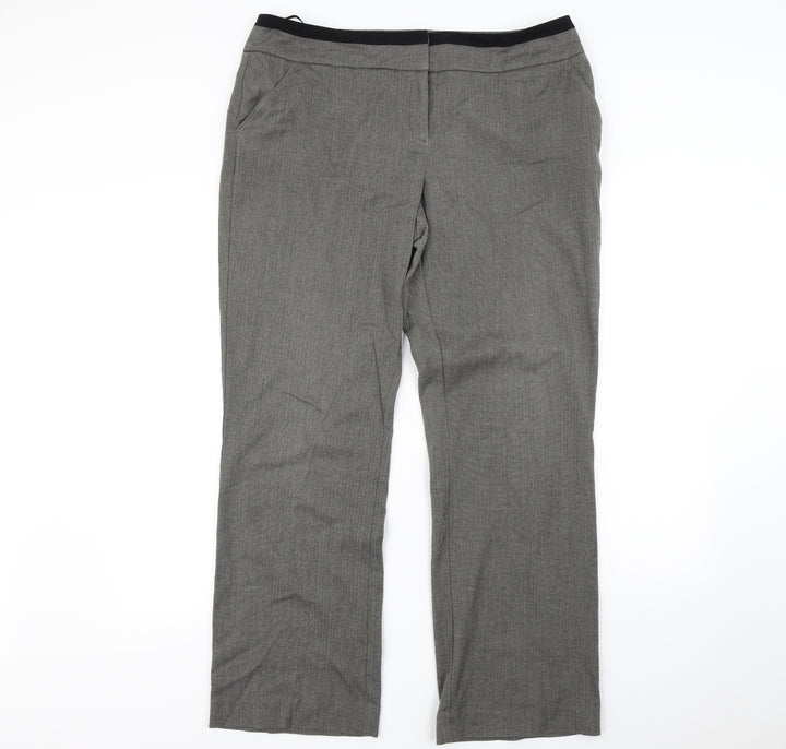 Autonomy Womens Grey   Dress Pants Trousers Size 16 L30 in