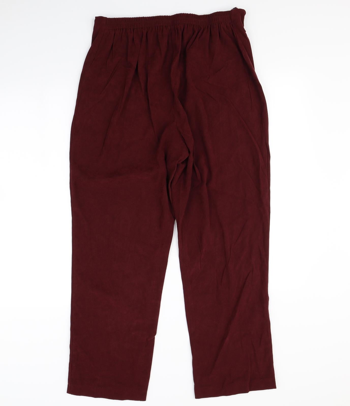 Damart Womens Red   Trousers  Size 18 L30 in