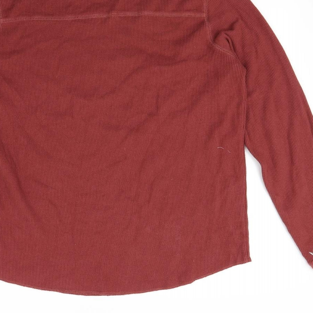 Bershka Mens Red   Pullover Jumper Size M