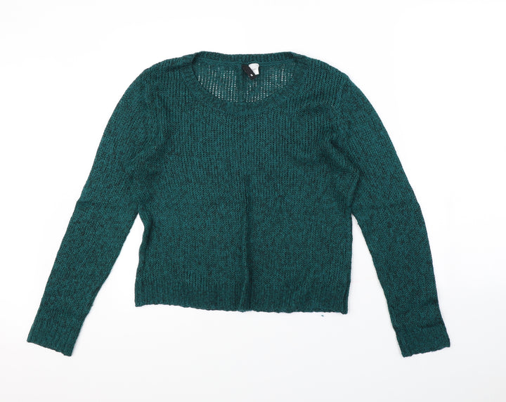 H&M Womens Green   Pullover Jumper Size S