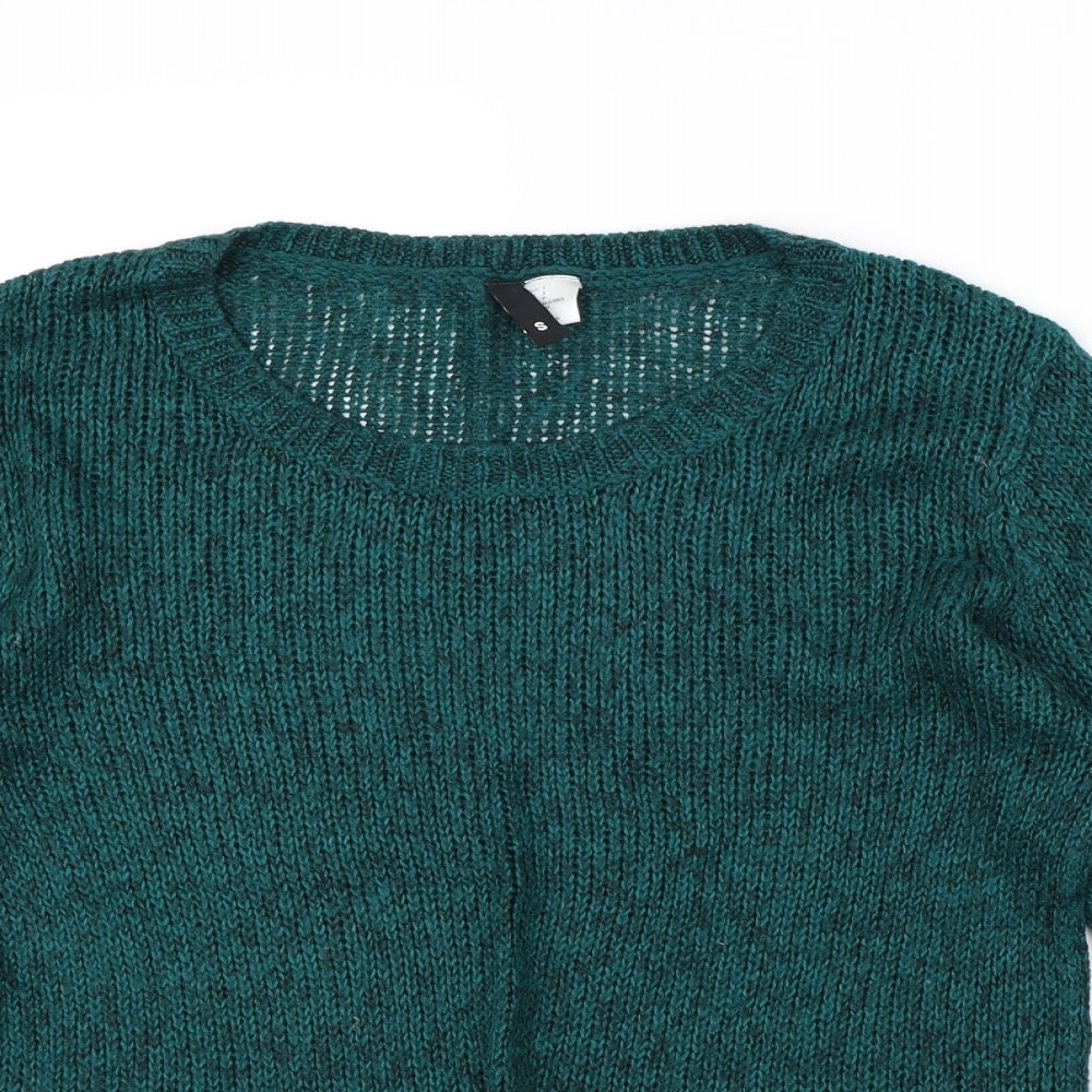 H&M Womens Green   Pullover Jumper Size S