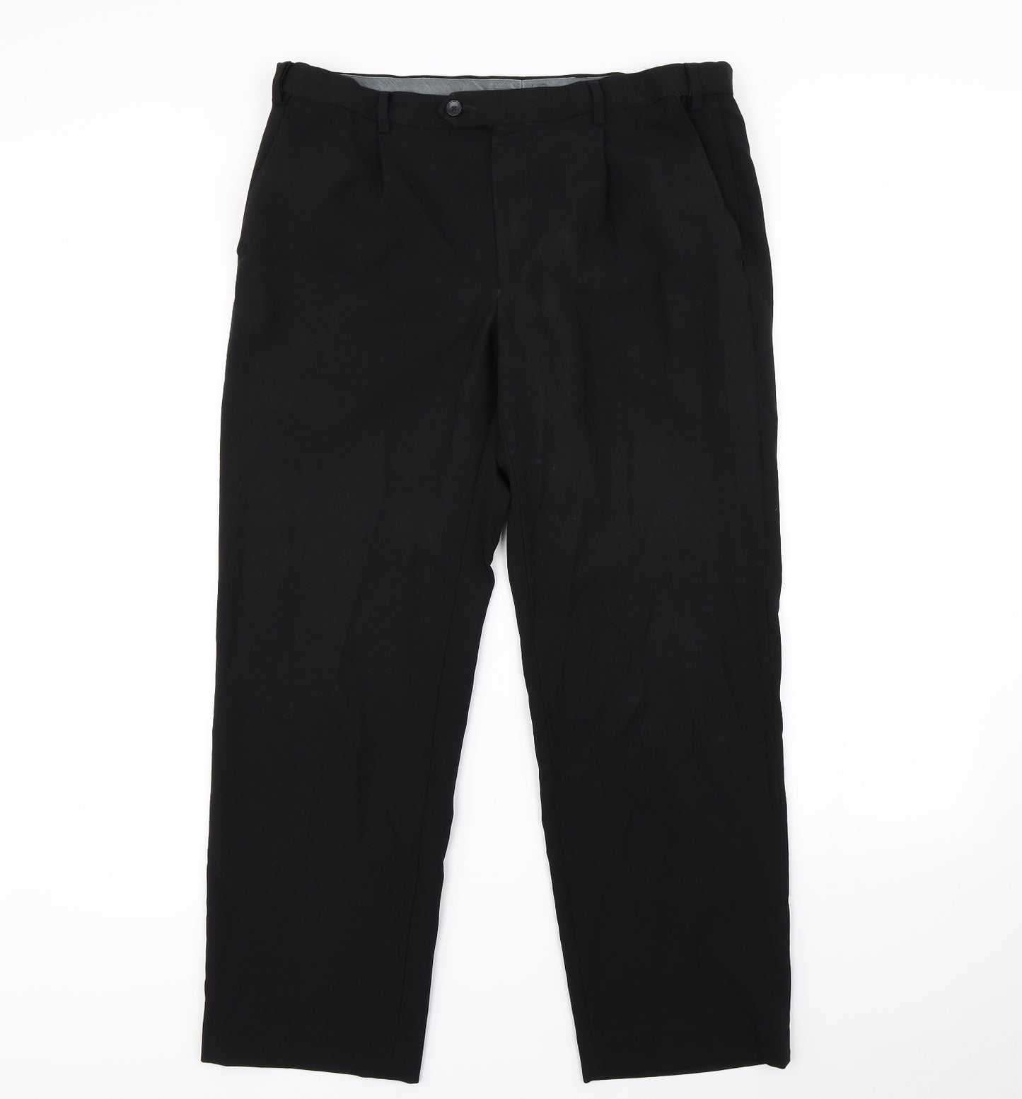 m&S Mens Black   Dress Pants Trousers Size S L30 in