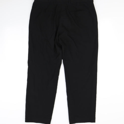 m&S Mens Black   Dress Pants Trousers Size S L30 in