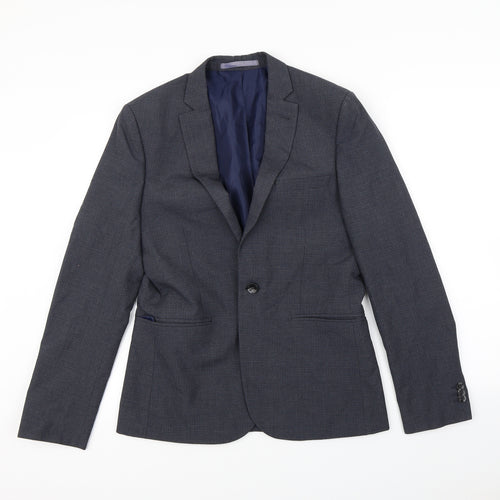 Preworn Mens Blue   Jacket Blazer Size S  - Shoulder Pads