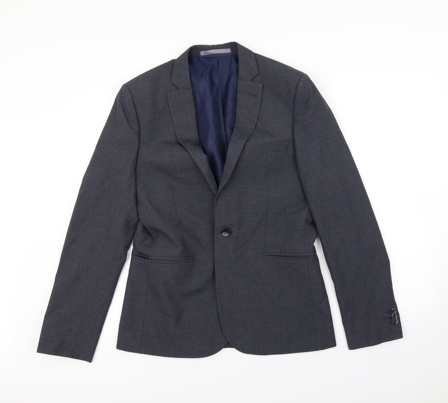 Preworn Mens Blue   Jacket Blazer Size S  - Shoulder Pads