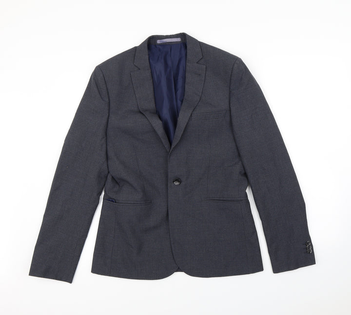 Preworn Mens Blue   Jacket Blazer Size S  - Shoulder Pads