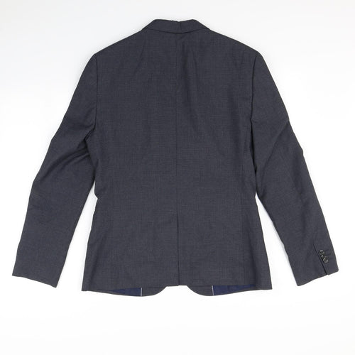 Preworn Mens Blue   Jacket Blazer Size S  - Shoulder Pads