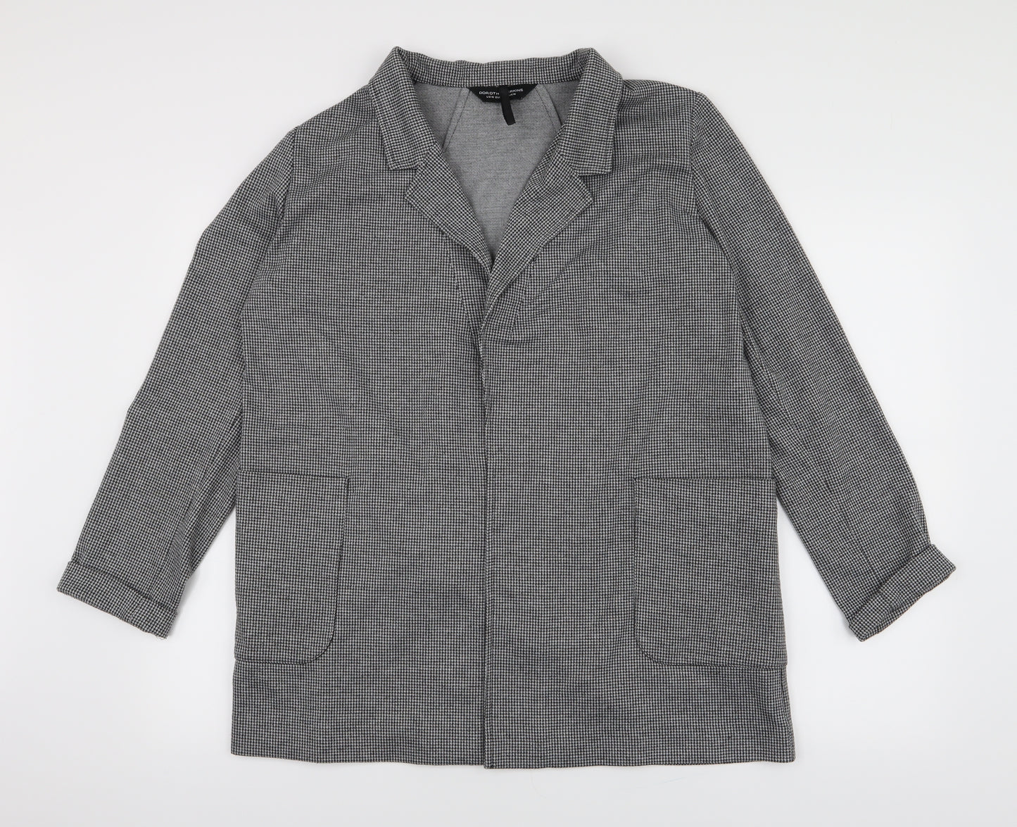Peacocks Womens Grey   Overcoat Blazer Size 14