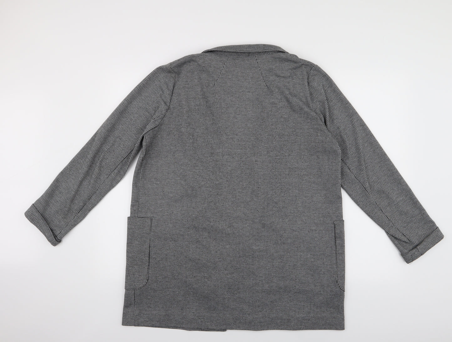 Peacocks Womens Grey   Overcoat Blazer Size 14
