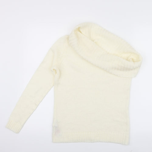 VILA Womens White   Pullover Jumper Size S