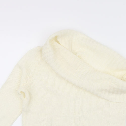 VILA Womens White   Pullover Jumper Size S