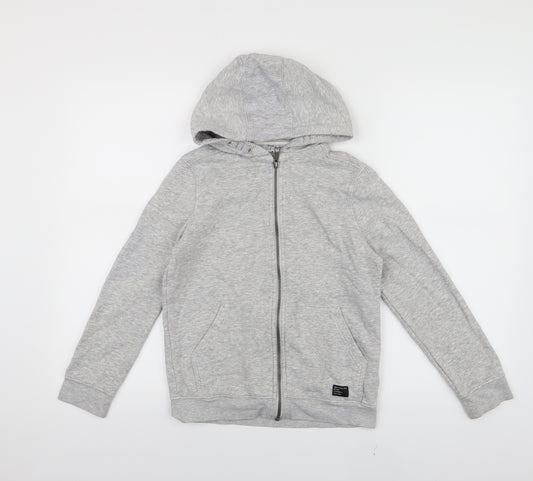 Front view of Marks & Spencer boys’ grey jacket, size 9-10, years